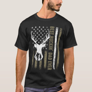 Camiseta Melhor Papai Caçador de Cervos Já Existe Dia dos P