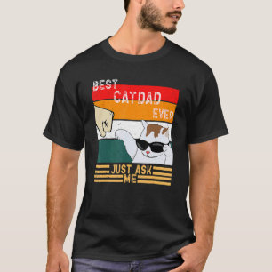 Camiseta Melhor Papai de Gato Mamãe de Todos Pergunte ao Pa
