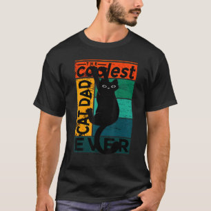 Camiseta Melhor Papai de Gato Vintage de Todos os Tempos Aj