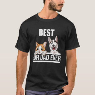 Camiseta Melhor Papai de Pelúcia de Todos  Animal de Estima