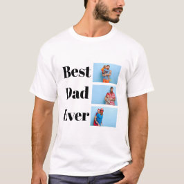 Camiseta Melhor Papai de Todos os Tempos Presente de Colage