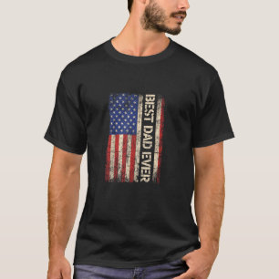 Camiseta Melhor Papai de Todos Presentes da Bandeira Americ