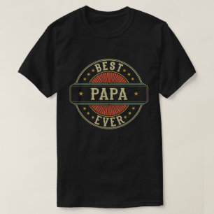 Camiseta Melhor Papai de Todos Retro Vintage Dia dos Pais