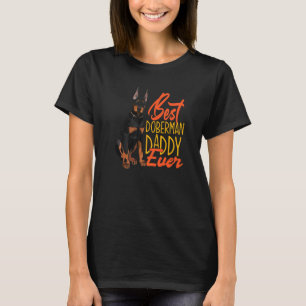 Camiseta Melhor Papai Doberman de Todos os Tempos Dobermans