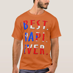 Camiseta Melhor Papi Já Padre de Bandeira Porto-Riquenho Pa