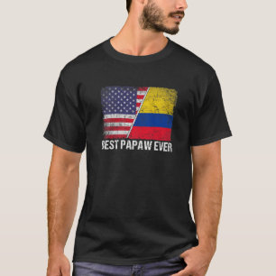 Camiseta Melhor Papo Já Dia de os pais Colômbia Bandeira Am