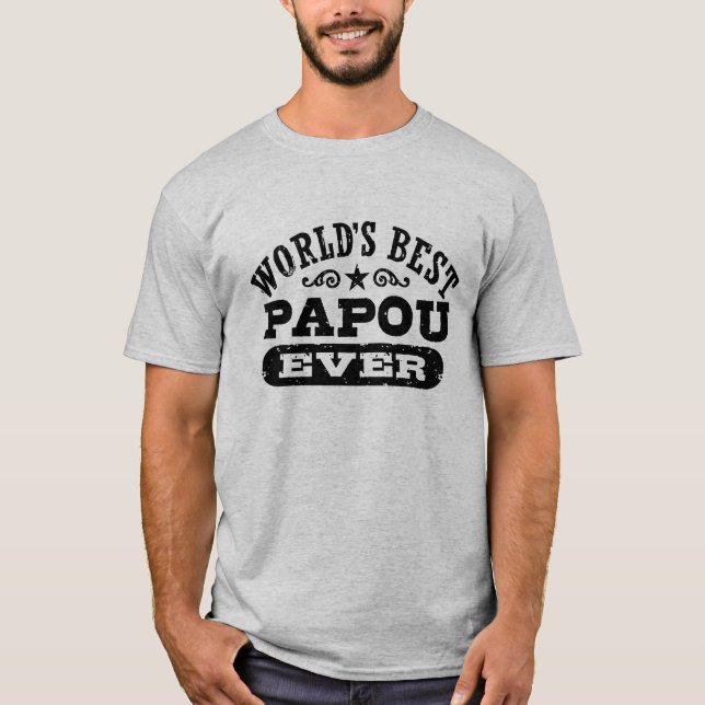 Camiseta Melhor Papou do Mundo (Frente)