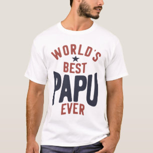 Camiseta Melhor Papu do Mundo Presente de Mens