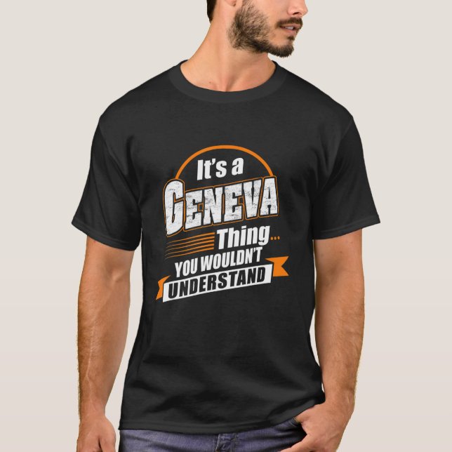 Camiseta Melhor para Genebra Nomeada (Frente)