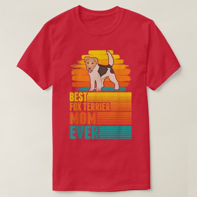 Camiseta Melhor Para Terrier Mãe De Terrier Mãe De Terrier  (Frente do Design)