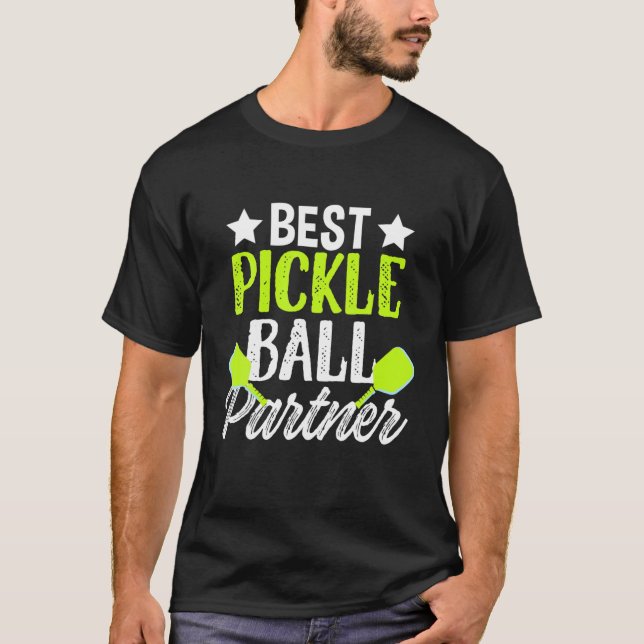 Camiseta Melhor Parceiro Pickleball Esportivo Paddle Dink M (Frente)