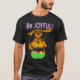 Camiseta Melhor Páscoa Doxie Puppy Cute Dachshund Funny Wie