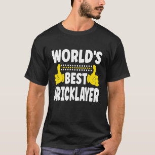 Camiseta Melhor Pedreiro do Mundo Título da Profissão Pedre