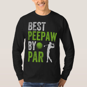 Camiseta Melhor Peepaque De Golfe Do Par Vovô Golfer Pai