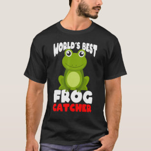 Camiseta Melhor pegador de rãs do mundo crianças meninos e