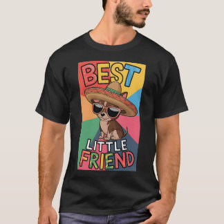 Camiseta Melhor Pequeno Amigo Chihuahua, Amante de Chihuahu