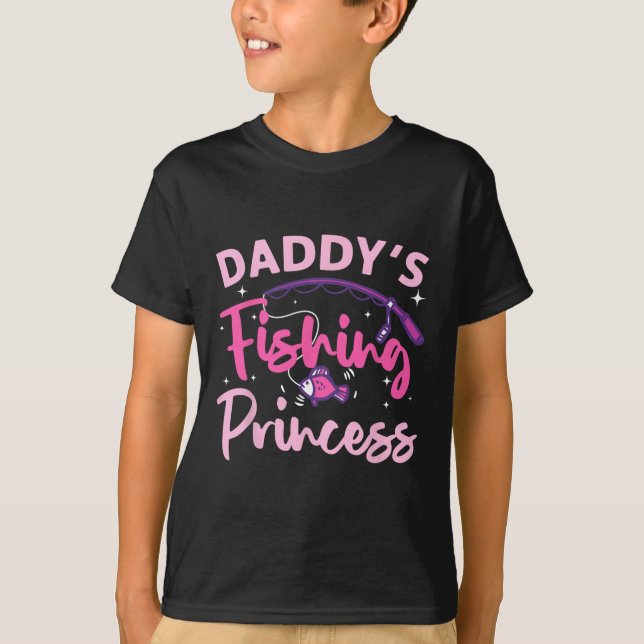 Camiseta Melhor Pesca Para Mulheres Meninas Crianças B Prín (Frente)