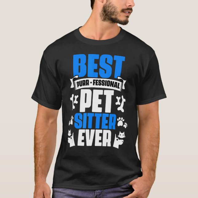 Camiseta Melhor Pet Sitter Nunca Pregou Boca (Frente)