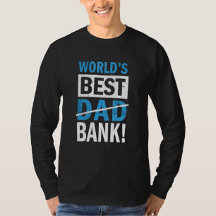 Camiseta Melhor Piada de Pais do Banco Dia Pai do Filho