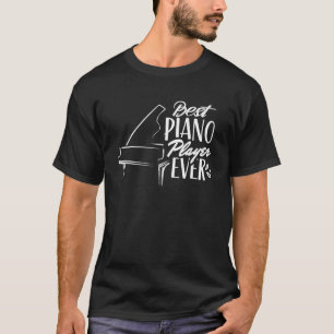 Camiseta Melhor Pianista Alguma Vez Musical