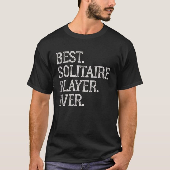 Camiseta Melhor Placa Solitaire já Vintage Solitage (Frente)