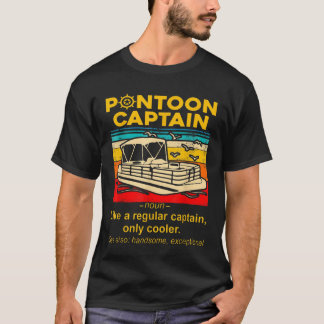 Camiseta Melhor Pontoon Engraçado Capitão Definição Ponto B