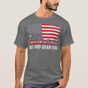 Camiseta Melhor Pop Bear Nunca Dia de os pais Americano de 