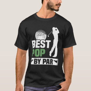 Camiseta Melhor Pop De Par Golf, Dia de os pais De Avô Mens