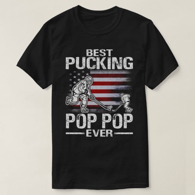 Camiseta Melhor POP de POP de Almofada de Hóquei dos EUA Ba (Frente do Design)