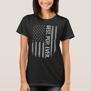 Camiseta Melhor Pop de Sempre para a bandeira do Pai