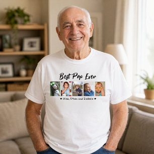 Camiseta Melhor Pop de Todos os Tempos Netos 5 Colagem de F
