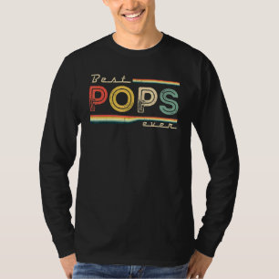 Camiseta Melhor Pop Do Vintage Para Pai Do Vovô