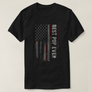 Camiseta Melhor Pop para Nossos Sinalizadores Avô Dia de os