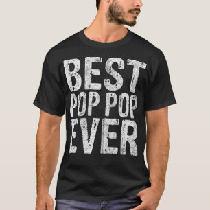 Camiseta Melhor Pop Pop de Natal Engraçado Presente de Pai