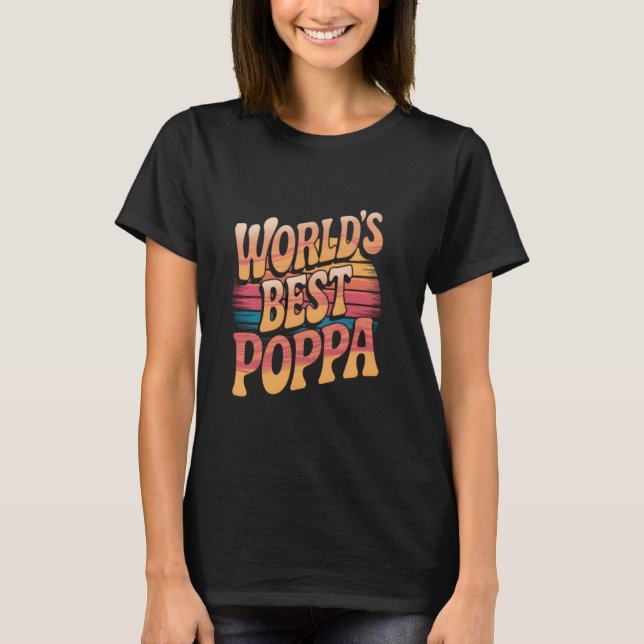 Camiseta Melhor Poppa do Mundo (Frente)
