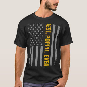 Camiseta Melhor Poppie Bandeira De Todos Os Estados Unidos 