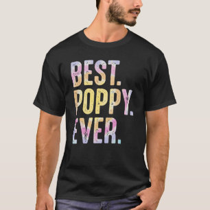 Camiseta Melhor Poppy De Avós Pais Da