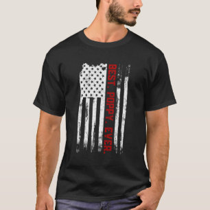 Camiseta Melhor Poppy Ever American Usa Flag Father’S Day