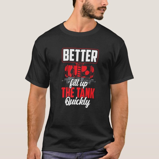 Camiseta Melhor Preencher O Tanque Rapidamente Preços Combu (Frente)