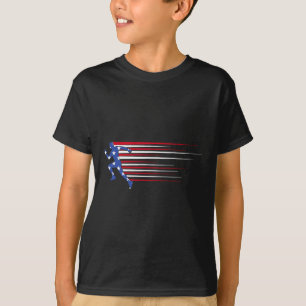 Camiseta Melhor Presente Da Equipe Usa Bandeira Americana D
