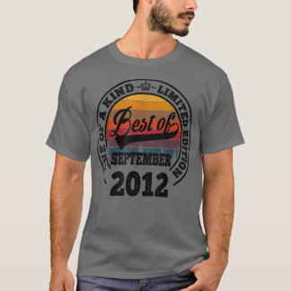 Camiseta Melhor Presente De 10 Anos De Setembro De 2012