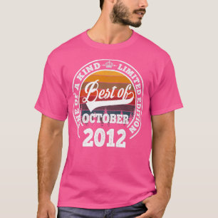 Camiseta Melhor Presente De 10 De Outubro De 2012 Para 10 A