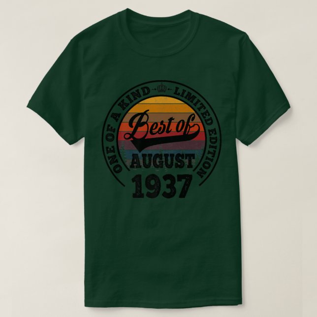 Camiseta Melhor Presente De 85 Anos De Aniversário De 85 De (Frente do Design)