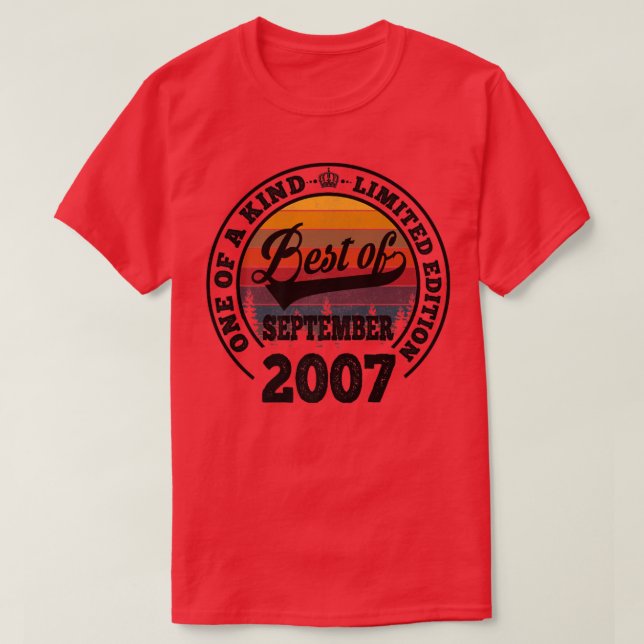 Camiseta Melhor Presente De Aniversário De 15 De Setembro D (Frente do Design)