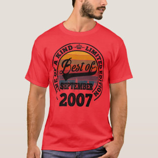 Camiseta Melhor Presente De Aniversário De 15 De Setembro D