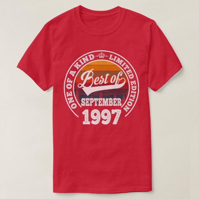 Camiseta Melhor Presente De Aniversário De 25 De Setembro D (Frente do Design)