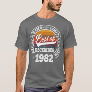 Camiseta Melhor Presente De aniversário de 40 anos De Dezem