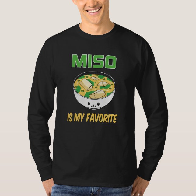 Camiseta Melhor Presente de Lover da Sopa Miso | Miso é o m (Frente)