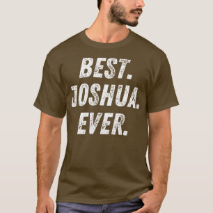 Camiseta Melhor Presente de Nome do Retro Joshua Nunca