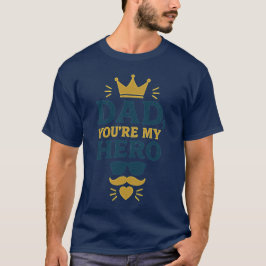 Camiseta Melhor presente do Pai Herói Personalizado para o